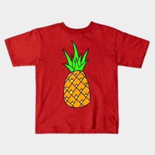 Pineapple!  cartoon tropical fruit Kids T-Shirt